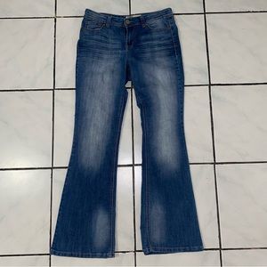 Oofffeeeerr 4 U!!! Y2K l.e.i., Sophia Hipster Flare long Blue Jeans